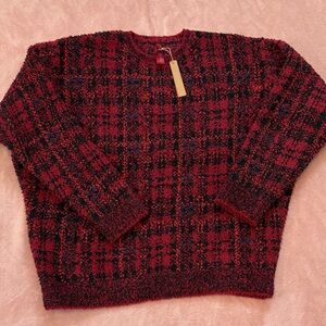 Skims cozy plaid pullover